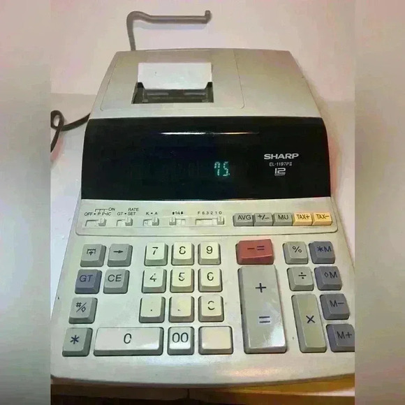 Sharp EL-1197PIII Heavy Duty Electronic Printing Calculator 12 Digit Tested - Picture 2 of 6
